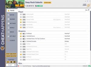 Deep Rock Galactic Trainer for PC game version v1.33.50137.0