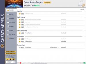 Dyson Sphere Program Trainer for PC game version v0.6.17.5972