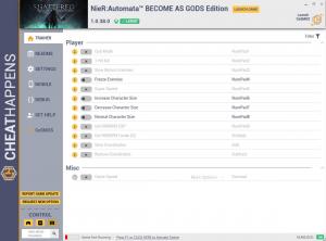 Nier Automata: Become as Gods Edition Trainer for PC game version v1.0.38.0