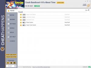 Crash Bandicoot 4: It’s About Time Trainer for PC game version v1.0
