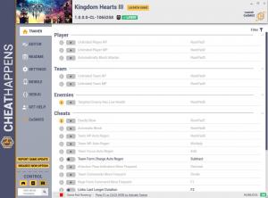 Kingdom Hearts 3 Trainer for PC game version v1.0.0.0-CL-1065258