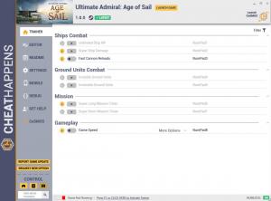 Ultimate Admiral: Age of Sail Trainer for PC game version v1.0.0