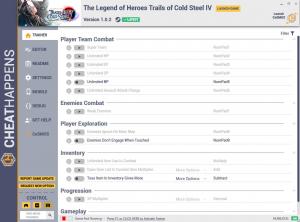 The Legend of Heroes: Trails of Cold Steel 4 Trainer for PC game version v1.0.2
