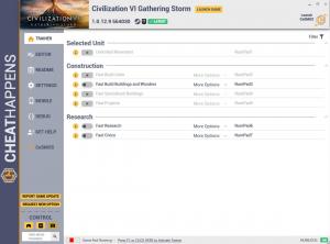 Sid Meier’s Civilization 6 Trainer for PC game version v1.0.12.9 564030 Gathering Storm
