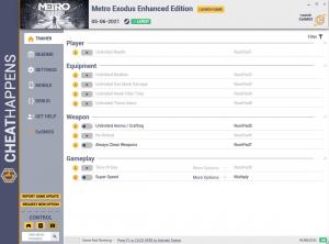 Metro Exodus PC Enhanced Edition Trainer for PC game version v1.0