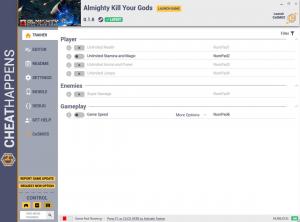 Almighty: Kill Your Gods Trainer for PC game version v0.1.8