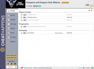 Dungeons and Dragons: Dark Alliance Trainer for PC game version  v1.15.63 HF