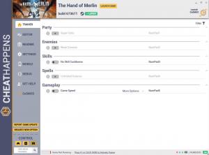 The Hand of Merlin Trainer for PC game version build 673671