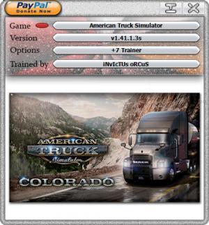 American Truck Simulator Trainer for PC game version v1.41.1.3s