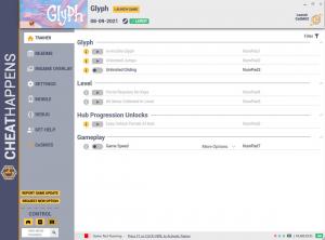 Glyph Trainer for PC game version v08.09.2021