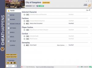 City of Gangsters Trainer for PC game version v1.0