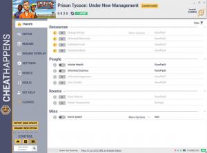 Prison Tycoon: Under New Management Trainer for PC game version v0.9.2.0