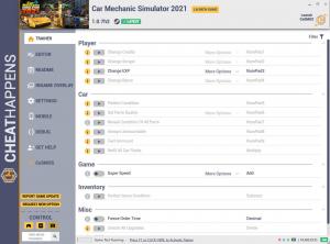 Car Mechanic Simulator 2021 Trainer for PC game version v1.0.7h2