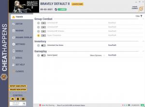 BRAVELY DEFAULT II Trainer for PC game version v09.02.2021