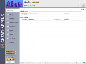 KingSim Trainer for PC game version v2.04
