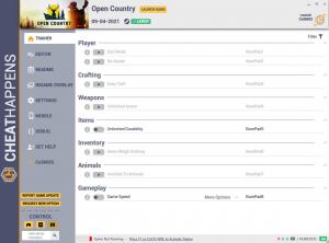 Open Country Trainer for PC game version v09.04.2021