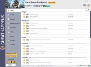 Ghost Recon: Breakpoint Trainer for PC game version v6262713