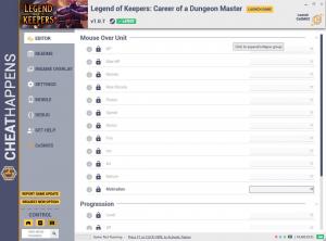 Legend of Keepers: Career of a Dungeon Manager Trainer for PC game version v1.0.7