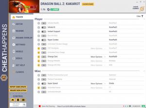Dragon Ball Z: Kakarot Trainer for PC game version v1.75