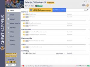 Galactic Civilizations 4  Trainer for PC game version v0.55 ALPHA