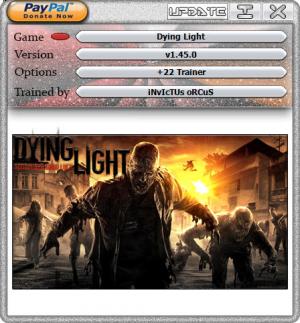 Dying Light: The Following Trainer for PC game version v1.45.0
