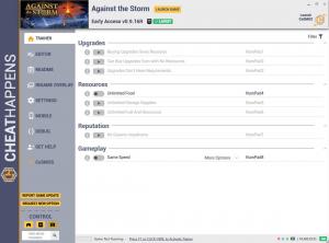 Against The Storm Royal Woodlands Trainer for PC game version Early Access v0.9.16R