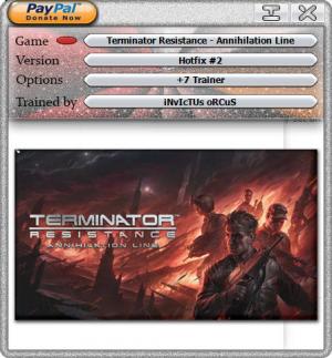 Terminator: Resistance Trainer for PC game version v1.027