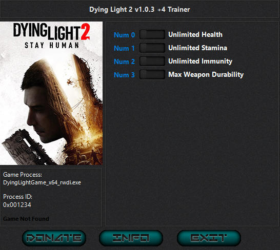dying light trainer steam