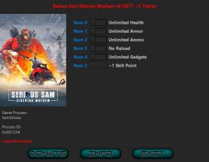 Sam: Siberian Mayhem Trainer for PC game version  v615877