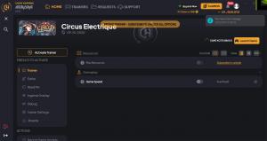 Circus Electrique Trainer for PC game version September 10, 2022