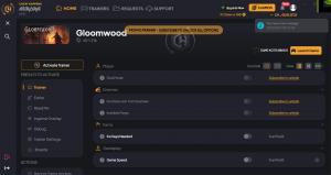 Gloomwood  Trainer for PC game version v0.1.216