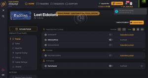 Lost Eidolons Trainer for PC game version v1.00.06