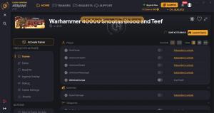 Warhammer 40000: Shootas Blood and Teef Trainer for PC game version v1.0.12