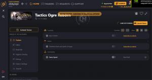 Tactics Ogre Reborn Trainer for PC game version v11/11/2022