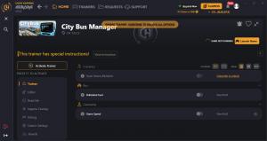 City Bus Manager Trainer for PC game version version EA 1.0.2.2