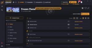 Frozen Flame Trainer for PC game version v0.65.0.5.30895