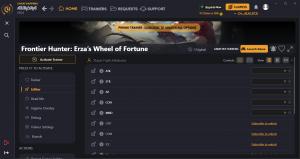 Frontier Hunter: Erza's Wheel of Fortune Trainer for PC game version ORIGINAL