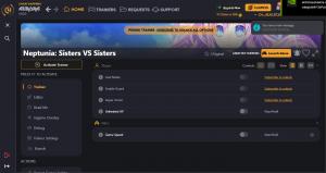 Neptunia: Sisters VS Sisters Trainer for PC game version ORIGINAL