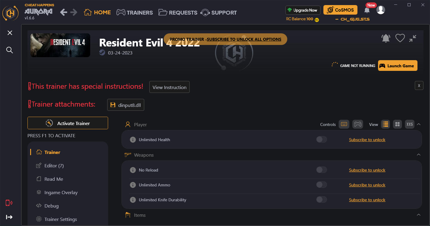 Resident Evil 4 Remake Trainer Features & Download