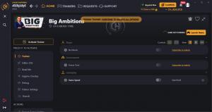 Big Ambitions Trainer for PC game version  EA 0.1(BUILD 1708)