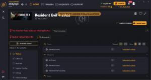 Resident Evil 4 Remake  Trainer for PC game version v03-24-2023