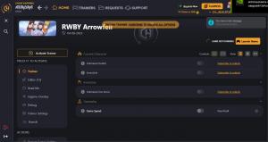 RWBY: Arrowfell Trainer for PC game version ORIGINAL