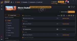 Above Snakes Trainer for PC game version v1.0