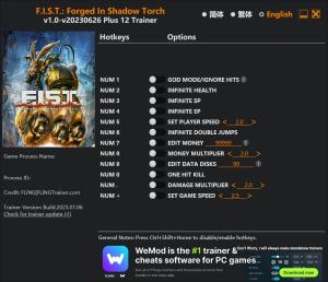 F.I.S.T.: Forged In Shadow Torch Trainer for PC game version v2023.07.06