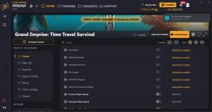 Grand Emprise: Time Travel Survival Trainer for PC game version ORIGINAL