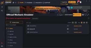 Offroad Mechanic Simulator Trainer for PC game version ORIGINAL