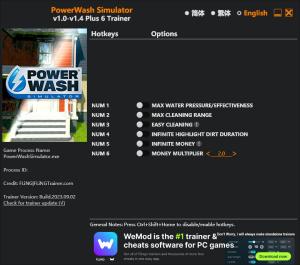 PowerWash Simulator Trainer for PC game version v1.4