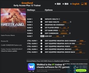 Greedland Trainer for PC game version Early Access 2023.09.27