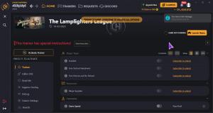 The Lamplighters League Trainer for PC game version ORIGINAL