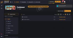 Cuisineer Trainer for PC game version ORIGINAL
